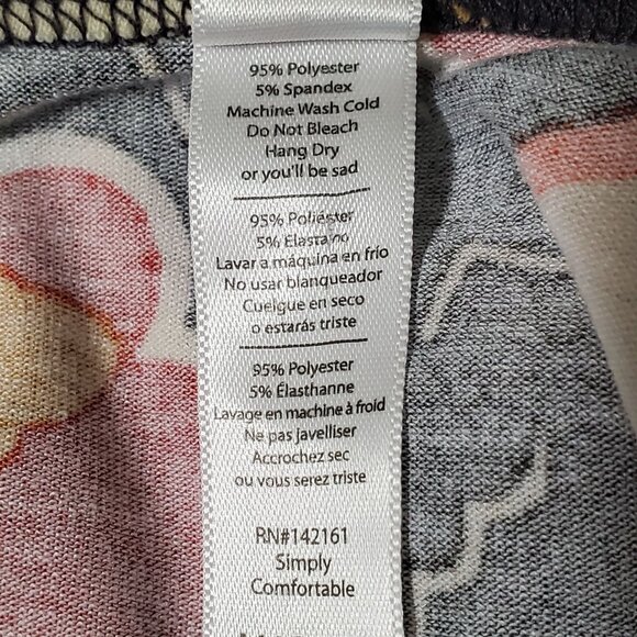 LuLaRoe Disney 2XL Tunic Top Minnie Mouse Geometric Print 90s Vibes Boho Scoop - Picture 8 of 8